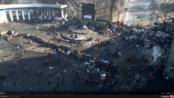 12:27 Скриншоты онлайн ТВ ситуации в г.Киеве 20 февраля