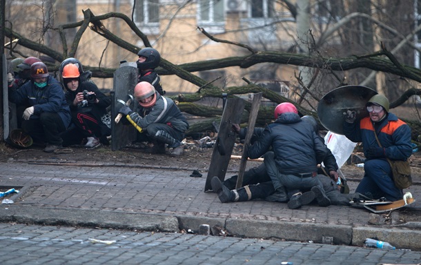 Снайперы во время наступления евромайдановцев