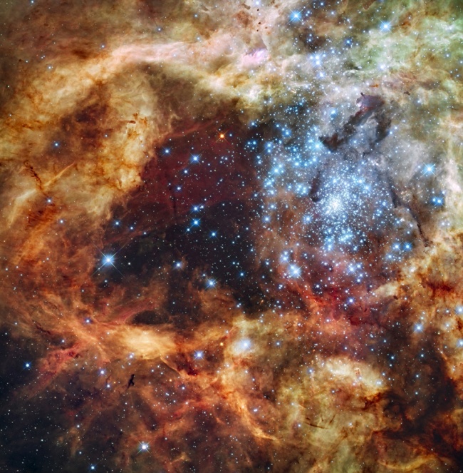 Звездное скопление R136 - 25-летие телескопа Хаббл: лучшие фото космоса