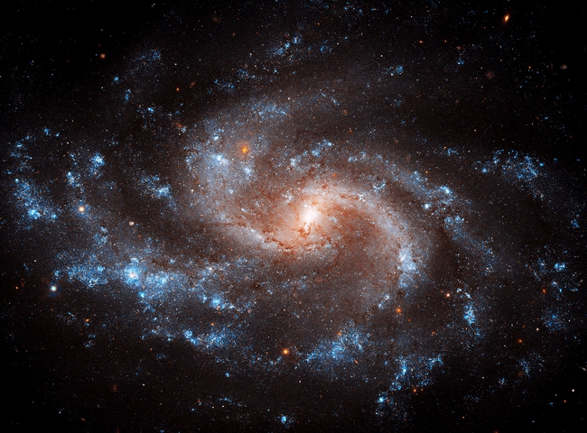 Галактика с перемычкой NGC 5584 - 25-летие телескопа Хаббл: лучшие фото космоса