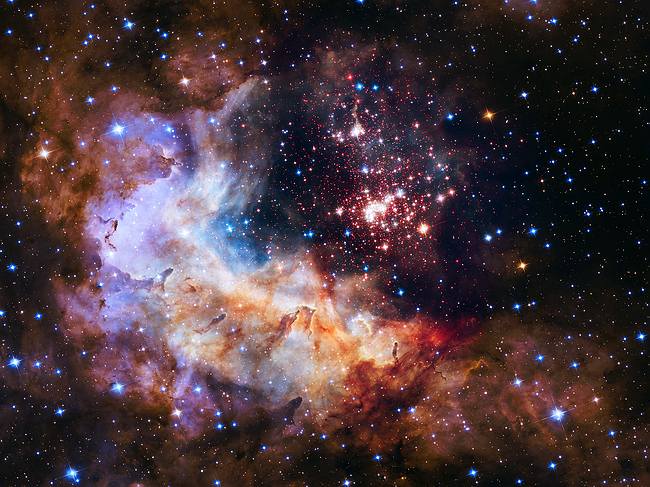 Звездное скопление Westerlund 2 - 25-летие телескопа Хаббл: лучшие фото космоса