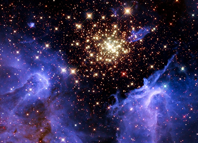 Звездообразующая туманность NGC 3603 - 25-летие телескопа Хаббл: лучшие фото космоса