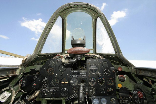 Republic P-47 Thunderbolt - Фото из кабин разных самолетов/вертолётов