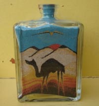 Искусство бутылок с песком
