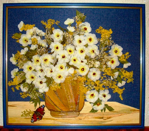 Картины из сухих цветов