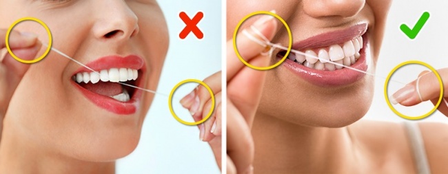 Ошибки при чистке зубов