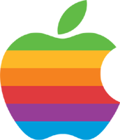 Разноцветный логотип Apple