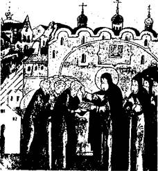 Крестьяне, приносящие оброк в монастырь