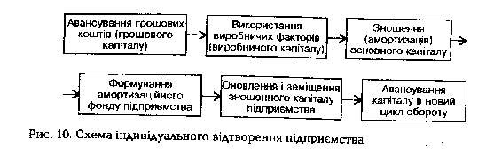 Схема індивідуального відтворення підприємства