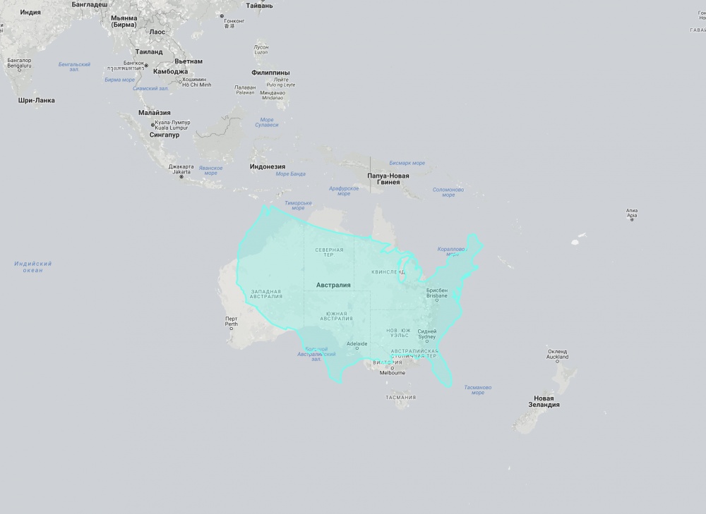 Истинные размеры стран на карте