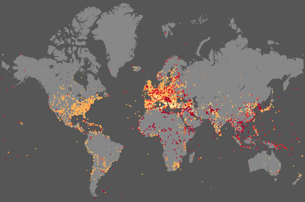 Онлайн-карта всех крупных битв человечества
