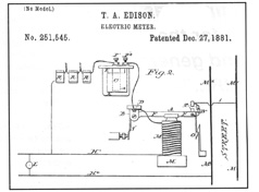 Патент Эдисона № 251.454, 1881 г.