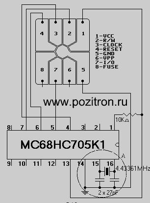 Схема эмулятора телефонной карточки