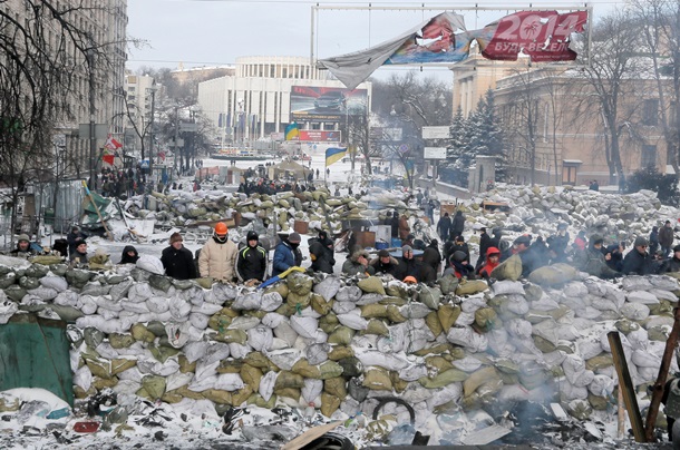 Майдан на морозе. Фоторепортаж из центра Киева 29-30 января Майдан на морозе. Фоторепортаж из центра Киева 29-30 января