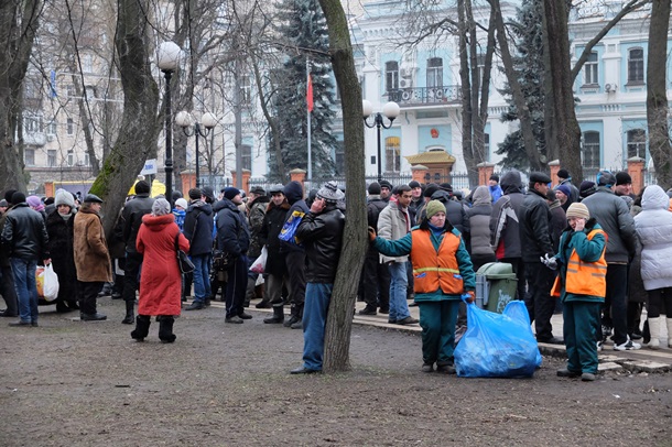Все ради бюджета. ФотоРепортаж с митинга сторонников Партии регионов под Радой Все ради бюджета. ФотоРепортаж с митинга сторонников Партии регионов под Радой