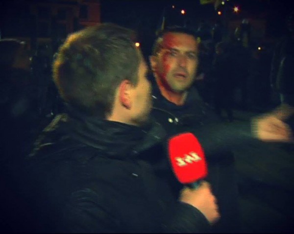Разгон Беркутом Евромайдана