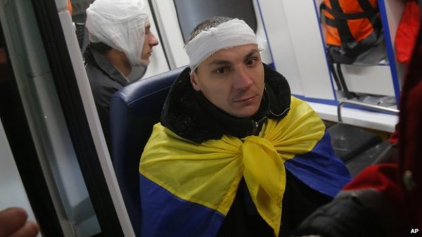 Разгон Беркутом Евромайдана