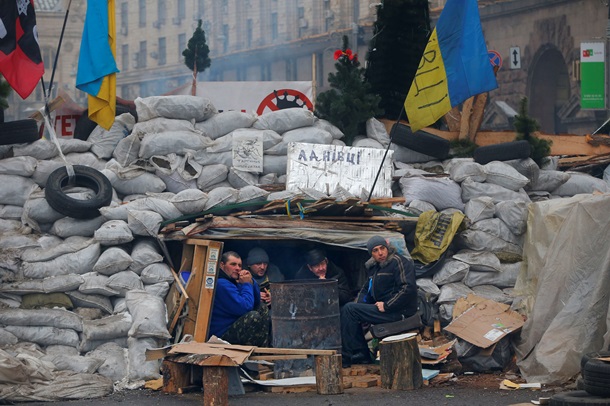 На Евромайдане в Киеве появилась Стена плача и борьбы