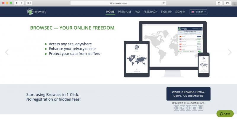 Browsec - Бесплатные VPN-сервисы