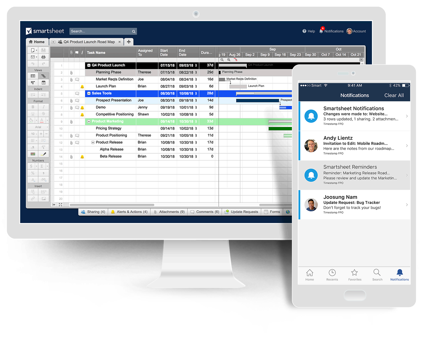 Smartsheet time plan online