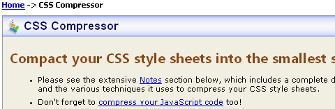 Онлайн-сервисы для сжатия и оптимизации CSS кода