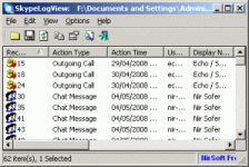 SkypeLogView v1.42 - Skype Log Viewer (.dbb and main.db files) SkypeLogView v1.42 - Skype Log Viewer (.dbb and main.db files)