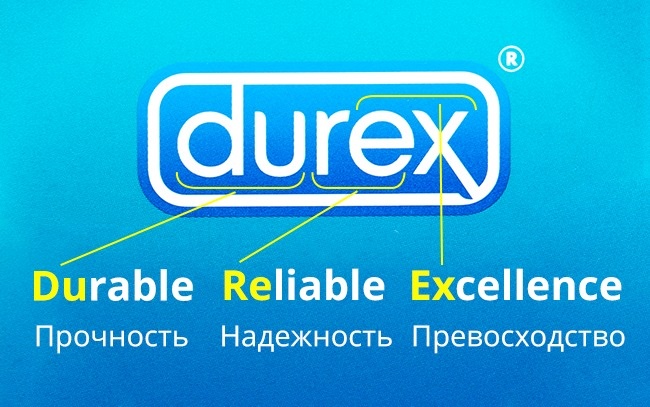 Durex - Логотипы, о смысле которых вы даже не догадывались Durex - Смысл логотипов брендов