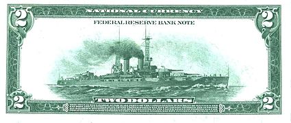 2 доллара 1918 года (реверс)