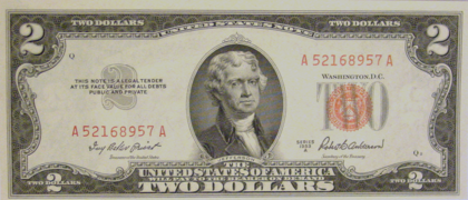 2 доллара 1953 года